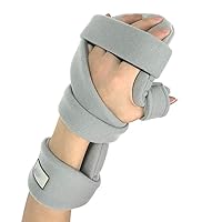 Hand Splint Wrist Thumb Immobilizer Support for Pain Tendinitis Sprain Fracture Arthritis Dislocation,Gray,Right