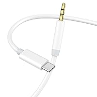 [MFi Certified] Aux Cord for iPhone 15 Pro Max, USB Type C to 3.5 mm Headphone Jack Adapter for Car Stereo Compatible for iPhone 15/15 Plus/15 Pro/15 Pro Max to Car Home Stereo Speaker Headphone