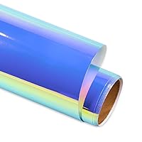 Generic Opal Adhesive Vinyl Color Changing Holographic Reflective Permanent Craft Vinyl 12x12 (Blue,1),MYT05