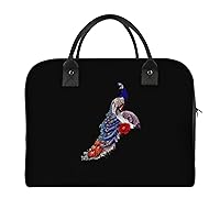 Peacock Travel Tote Bag Large Capacity Laptop Bags Beach Handbag Lightweight Crossbody Shoulder Bags for Office