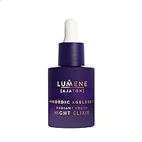 Lumene Ajaton Ageless Radiant Youth Night Elixir - Anti Aging Skin Serum for Fine Lines and Wrinkles - Brightening & Moisturizing Face Serum for All Skin Types (30ml)