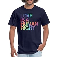 Spreadshirt® Love is A Human Right LGBTQ Human Pride Men's T-Shirt | T Shirts LGBT