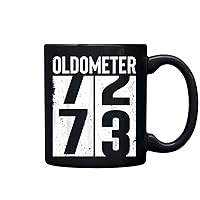 Funny73YearsOld73RdBirthdayOdometerOldometerGiftMenT Novelty Ceramic Coffee Mug - 11oz (325ml), 15oz (444ml)