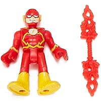 Replacement Part for Imaginext DC Super-Friends Super-Hero vs. Super-Villan Battles Playset - Poseable The Flash Figure ~ Includes Weapon ~ Works Great with Other playsets Too!