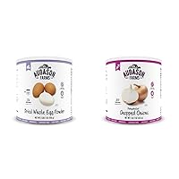 Augason Farms Dried Whole Egg Product 2 lbs 1 oz (Pack of 1) & Dehydrated Chopped Onions No. 10 Can, 1 lb 7 oz (652 g) (5-12000)