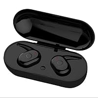 Bluetooth Earphones 5.0 Binaural Stereo in-Ear Mini True Wireless Earphones with Charging Bay Earphones Measure 1.1 inches Wide 0.79 inches Long and weigh 1 0.177 oz
