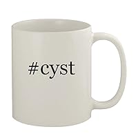 #cyst - 11oz Ceramic White Coffee Mug, White