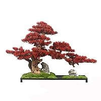 Chinese Style Simulated Red Welcome Pine Ornaments Tea Table Porch Table Green Plant Decorations and Decorations