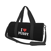 I Love Pussy I Love Sex Duffel Bag Unisex-Adult Gym Duffel Bag Workout Bag Drawstring Backpack Lightweight Carryon Gymbag For Men/Women