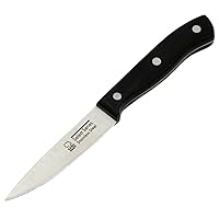 Chef Craft Select Paring Knife, 4 inch blade 8 inches in length, Stainless Steel/Black