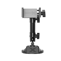 Bracketron HD Phone Dock PRO Dash and Window Metal Clamp Mount, Phone Holder for Car, Universal Phone Mount for Phones up to 3.5 Inches Wide