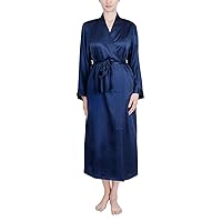 Women's Luxury Silk Sleepwear 100% Silk Long Robe Kimono