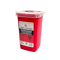 Sharps Container for Professional and Home Use - 1 Quart or 2 Quart - Needle and Syringe Disposal (1 Quart/1 Liter x1)