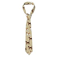 Ice Cream Polygon Print Novelty Men'S Neckties Fashionable Funny Skinny Ties For Weddings, Business,Parties