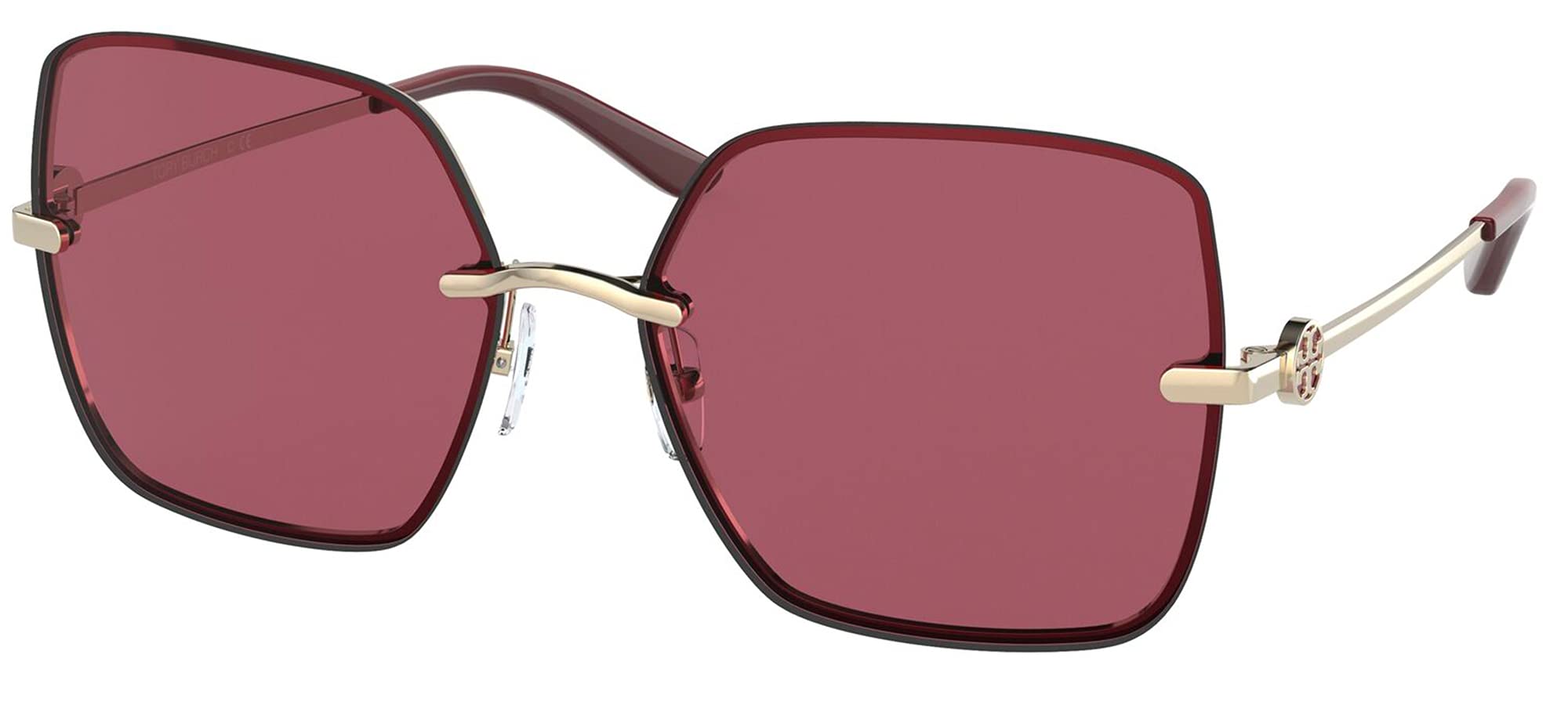 Tory Burch TY6080 Women's Sunglasses Gold/Solid Bordeaux 58