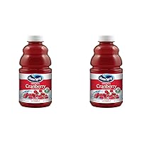 Ocean Spray Original Cranberry Juice Cocktail, 110 Calories per Serving, 32 Ounce Bottle (Pack of 2)