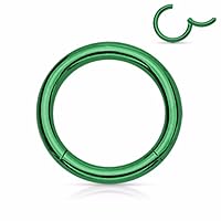 Hinged Seamless WildKlass Jewely Septum Clicker Ring 316L Surgical Steel (Sold Individually)