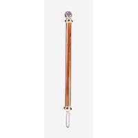 Reiki Natural Seven Chakra Garnet Copper Wand Wand Energy Healing Crystal Wands Gemstone Balancing Feng Shui Spiritual Gift Home Décor