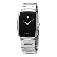 Movado Eliro Black Dial Men's Stainless Steel Watch 0607186