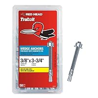 Red Head 3/8 in. x 3-3/4 in. Wedge Anchor 50CT