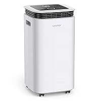 Waykar 2500 Sq. Ft Home Dehumidifier with Drain Hose for Bedrooms, Basements, Bathrooms, and Laundry Rooms - with Intelligent Touch Control and 3 Air Outlets, 24 Hr Timer, and 0.58 Gal Water Tank