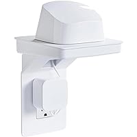 ECHOGEAR Outlet Shelf for Decora/GFCI Outlets - Next-Gen Design with Built-In Cord Storage & Room for Bulky Plugs - Quick Install with Included Hardware