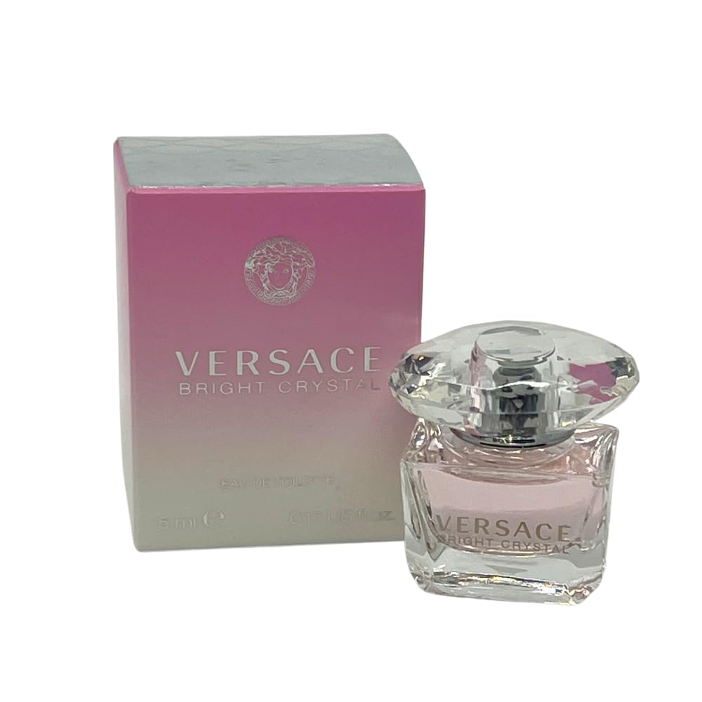 Versace 3-piece Miniatures Fragrance Collection - Bright Crystal Absolu, Bright Crystal, Yellow Diamond - Gift set for Women 0.17 fl oz each