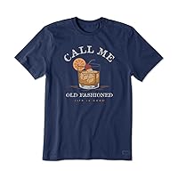 Life is Good Men's Call Me Old Fashioned Short Sleeve Crusher Tee