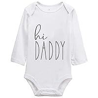 infant baby boys girl Hi Daddy Onesie Pregnancy Announcement hi Daddy Bodysuit