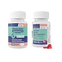 WELMATE Respiratory Relief Bundle: Guaifenesin 600 Mg Mucus Relief (200 Bi-Layer Tablets) + Phenylephrine HCl 10 mg Nasal Decongestant PE (200 Tablets) Sinus, Cold & Allergy Support