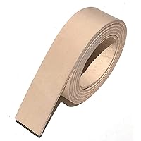 Natural Veg Tan 8/9 ounce Leather Belt Blank, Long Strip 1.5