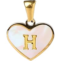 Initial pendant with chain for Women Men Girl and Teen Trendy, Gold Plated 316 Stainless Steel Alpha Letter Necklace/pendant, Name Jewelry, 20
