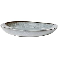 Villeroy & Boch - Lave Glace Flat Bowl, Beautiful Stoneware Bowl for Side Dishes and Larger Dishes, Glace, 28 x 27 x 4.3 cm, Dishwasher Safe