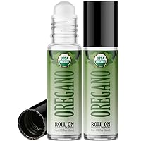 Healing Solutions - (2 Pack) Organic Oregano Essential Oil Roller USDA Certified Perfume, Skin, Roll On Set