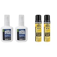 Sawyer Picaridin Insect Repellent (Pack of 2) + Sawyer Permethrin Insect Repellent for Clothing and Gear (Twin Pack)