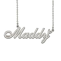 HUAN XUN Customized Custom Made Any Name Necklace for Women Girls in Gold Silver