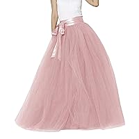 Church Dresses for Women 2024 Elegant, Women's High Waist Large Skirt Elastic Belt Mesh Skirt Party Tutu Puffy
