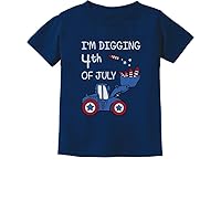 Tstars I'm Digging Girls Boys 4th of July Shirt Infant & Toddler Kids Patriotic Shirts