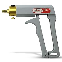 LeLuv Grey Maxi Vacuum Pumping Handle Ergonomic Lightweight Nylon with Release Valve, 1/4