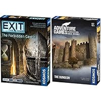 Thames & Kosmos Adventure Games: The Dungeon & EXIT: The Forbidden Castle 2-Pack | Kosmos Games from Collaborative Storytelling Gaming Experience and at-Home Escape Room for 1 to 4 Players Ages 12+