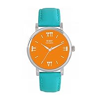 Orange Darts Batons Watch Ladies 38mm Case 3atm Water Resistant Custom Designed Quartz Movement Luxury Fashionable