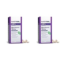 Natrol Sleep Advanced Melatonin Time Release Tablets, Nighttime Sleep Aid, 10mg, 60 Count (Pack of 2)