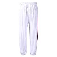 Kids Girls Boys Athletic Sweatpants Elastic Waist Jogger Cargo Pants Stripes Side Bloomers Bottoms Trousers