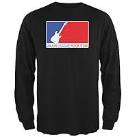 Major League Rock Star Black Adult Long Sleeve - Large