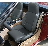 Chevy Corvette C4 Standard(Base) 1984-1993 Charcoal Artificial Leather Custom Made Original fit seat Cover