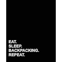 Eat Sleep Backpacking Repeat: Menu Planner, Meal Planning For One or the Whole Family, Daily Food Plan, Meal Planner Book With Shopping list
