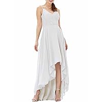 A-Line Elegant Bridesmaid Dress Sweetheart Sleeveless Asymmetrical Chiffon Prom Dress with Pleated 2024