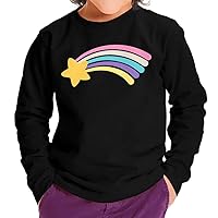 Rainbow Star Toddler Long Sleeve T-Shirt - Kawaii Kids' T-Shirt - Printed Long Sleeve Tee