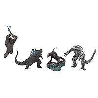 Art Spirits Gekozo Series Godzilla VS. Kong (2021) Non-Scale, Pre-Painted Trading Figure, 4 Pieces Box AT-056
