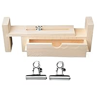 KUYYFDS Wood Bracelet Jig, Wooden Jig Bracelet Maker, Wood Wristband Maker with 2clamps Braiding Crafting Tool for Weaving DIY Craft 3pcs Drawer Style